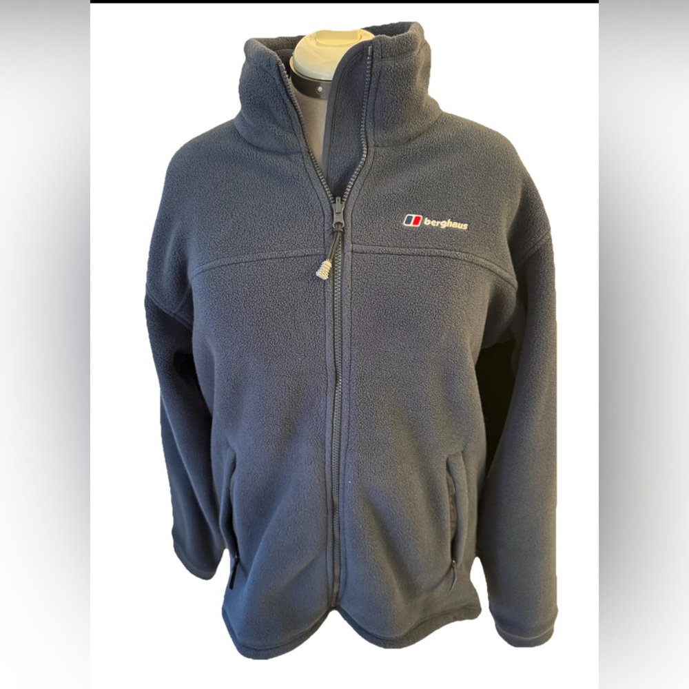 Berghaus Vintage Men’s Zip-Up - Blue  Polartec Fleece Jacket  - SIZE L PTP23”